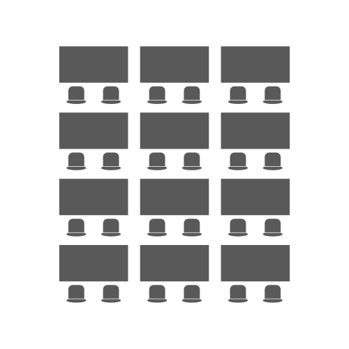 table layout illustration, school