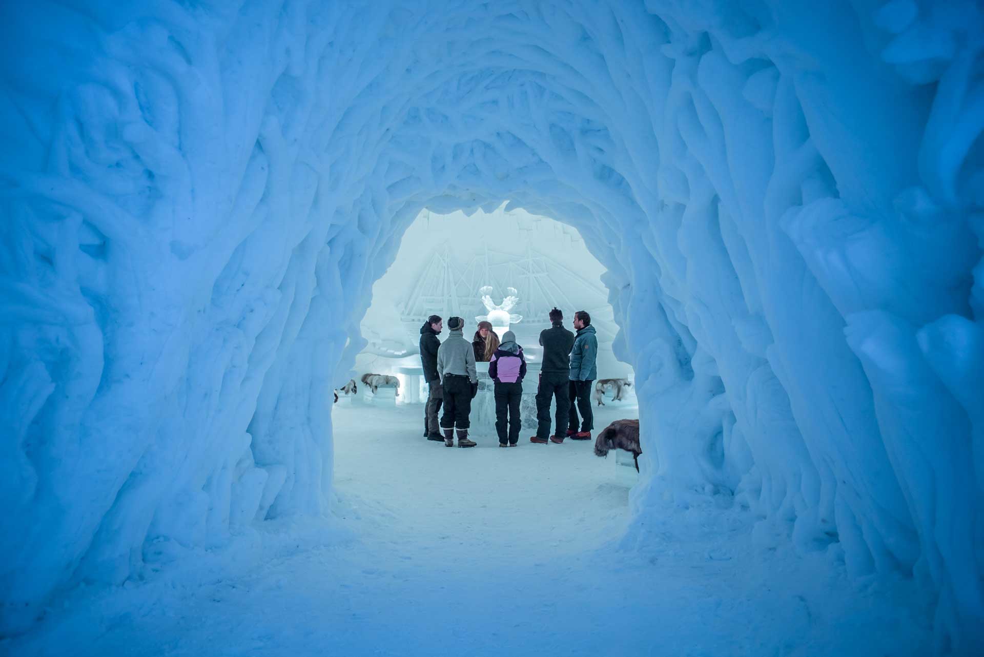 Photo. Ice dome interior
