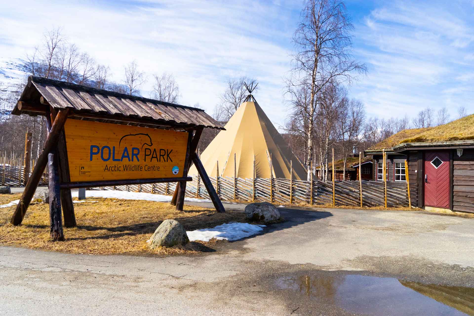 Photo. Welcome sign at Polar Park